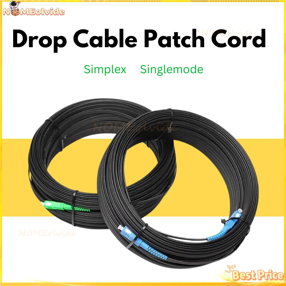 

FTTH Drop Cable Patch Cord SC-SC Simplex Singlemode Fiber Optic Jumper 10M 20M 30M 50M 60M