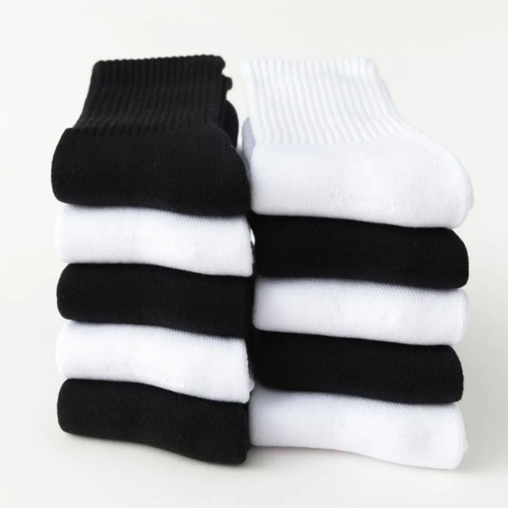 2024 Hot selling men\'s long tube sports cotton socks,thickened sweat absorbing towel bottom long socks, trendy men\'s white socks