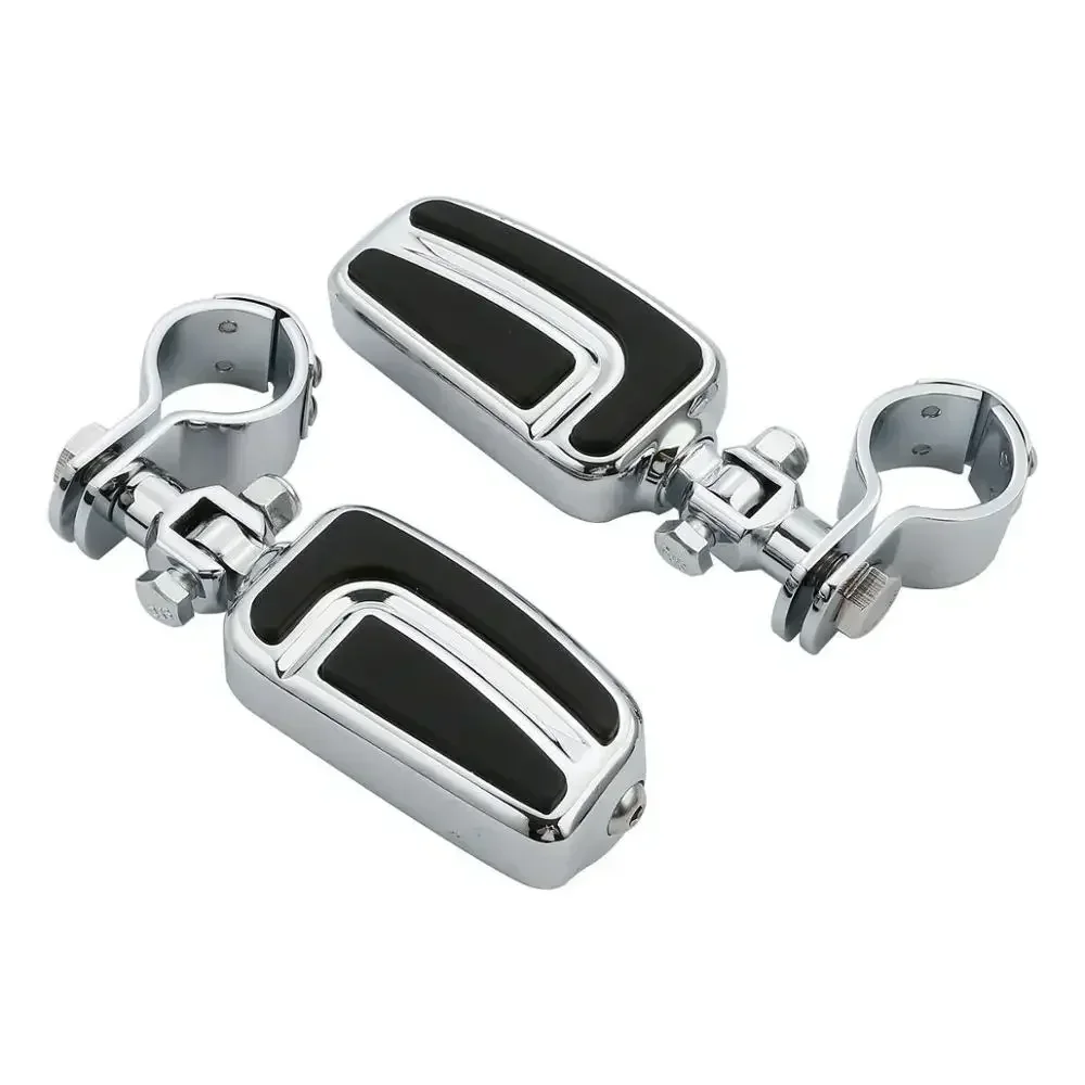 

For Motorcycle Male Mount-style Foot Pegs Footrest & Clamps For Honda Gold Wing GL1800 2001-2011 VT1100 VTX1300 VTX1800