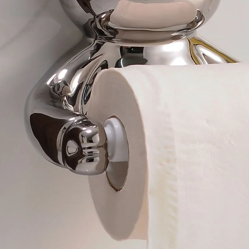 Toilet decorative tissue box, toilet waterproof wall-mounted shelf, household no-punching creative paper drawing and rolling
