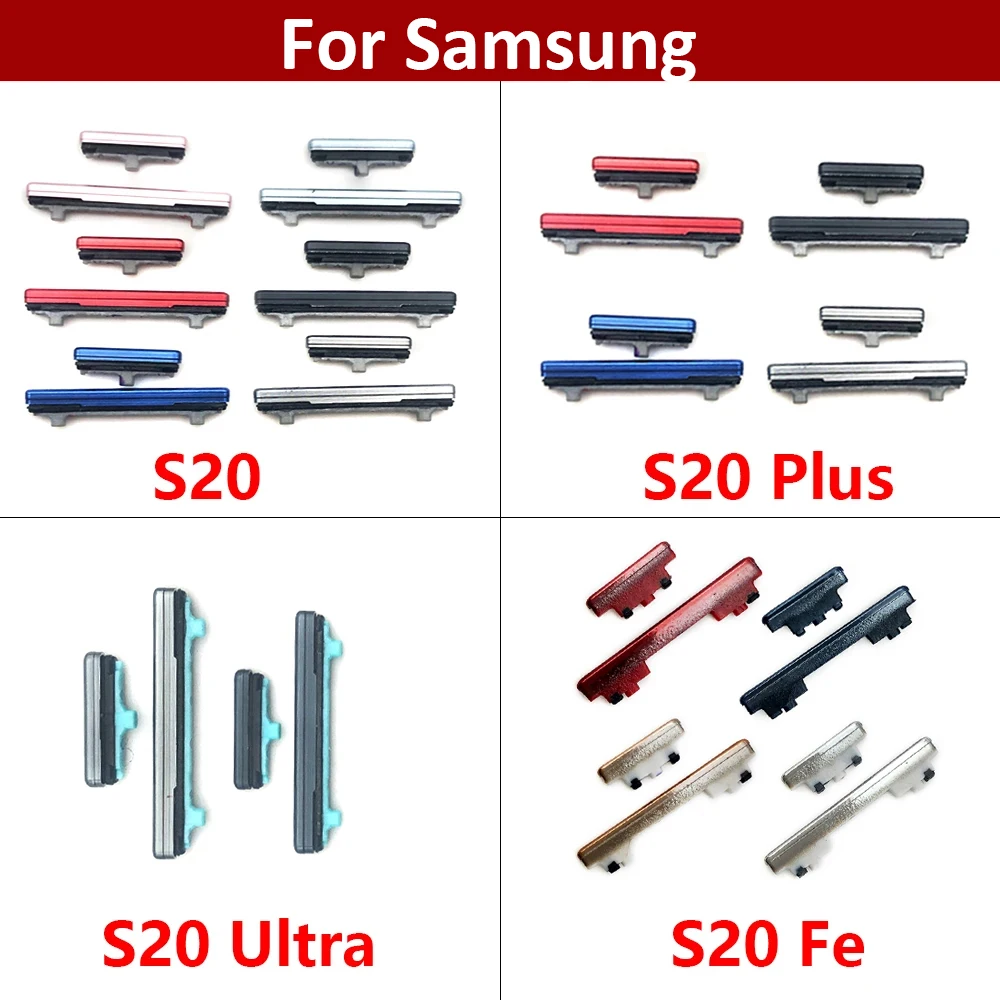 New For Samsung S20 / S20 Plus / S20 Ultra / S20 Fe Power Volume Side Button Key External Plastic Button