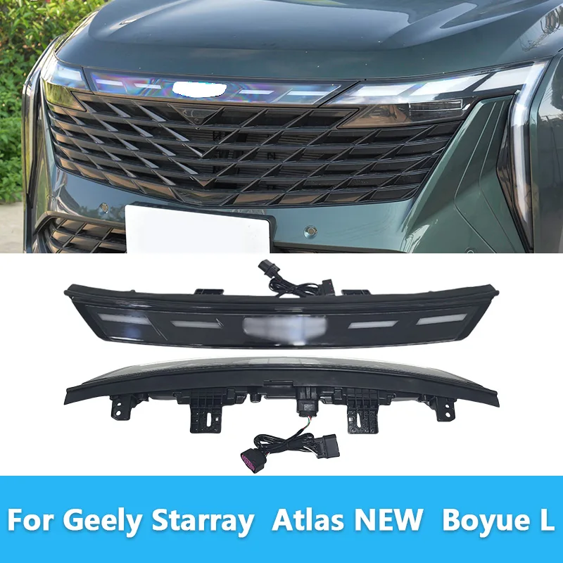 For Geely Atlas L Starray FX11 2023 LED Daytime Running Light DRL Front Grill Light Front Position Light