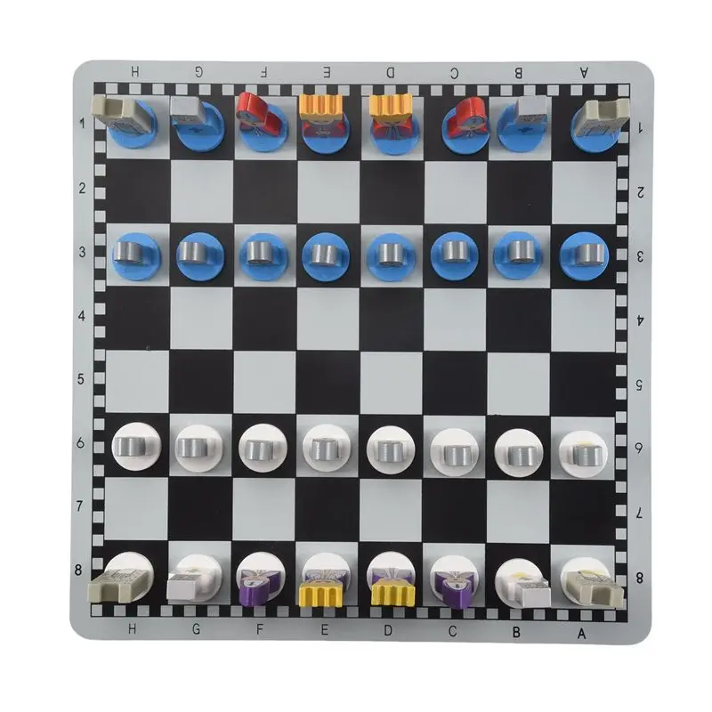 High-quality Wooden Chess Children's Gifts Cartoon Modeling Chess Toys