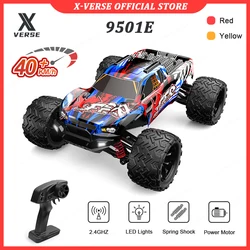 1:16 4WD Dual Motor RC Car 40Km/H High Speed 2.4G Off Road 4x4 Remote Control Car with LED Lights RC Toys 9500E 9501E