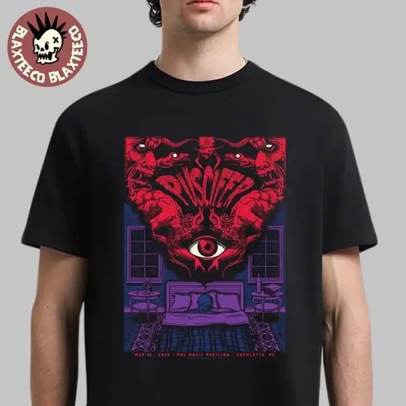Puscifer Sessanta V2 0 Charlotte 2025 Pnc Gig Poster Classic T Shirt