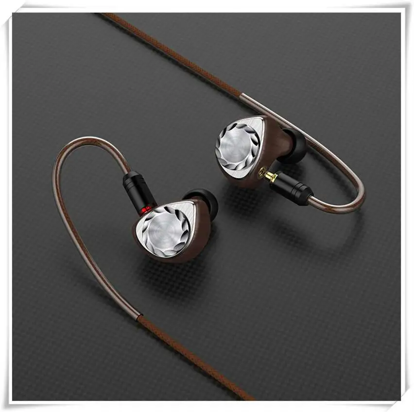 Astrotec Phoenix Hifi Music In Ear Electrostatic Earphone Noise Cancelling Wooden Monitor Earphones Music Wired Earbuds