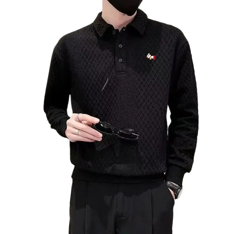 Polo de golf de marque de luxe pour hommes, haut de golf, t-shirt de mode, cultiver soi-même, décliner, nouveau, automne, 2024