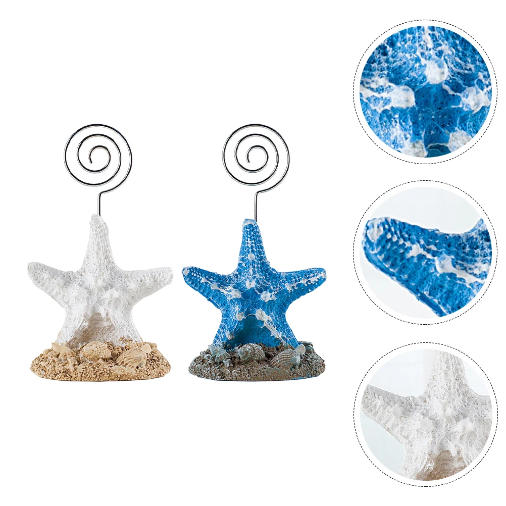 

Seaside Note Holder Christmas Decoration Mediterranean Metal Clamps Ornament