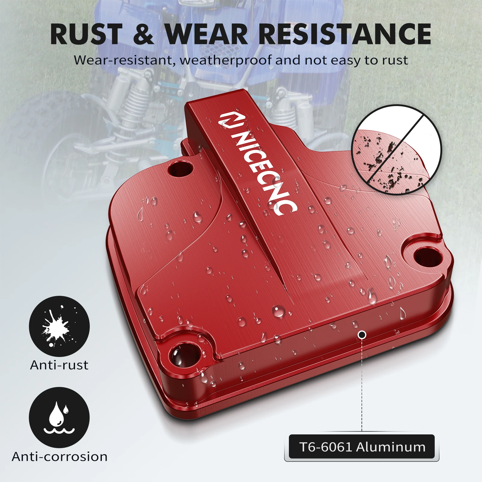 Nicecnc tampa do acelerador de polegar para yamaha blaster 200 1988-2006 2005 2004 2003 2002 atv yfs200 yfs200se 1988-2006 blaster 200 acesso