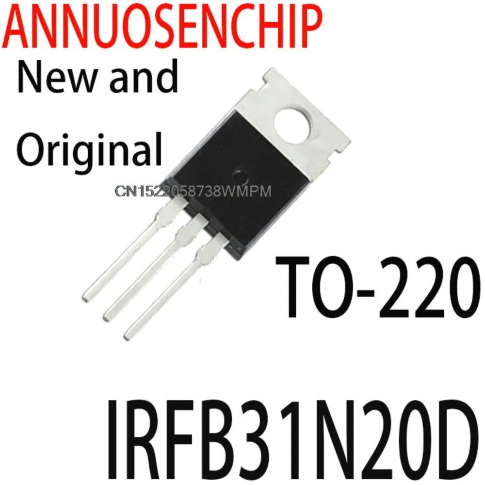 50PCS New and Original  IRFB31N20 TO-220 FB31N20D B31N20D IRFB31N20DPBF MOSFET MOSFT 200V 31A 82mOhm 70nC IRFB31N20D