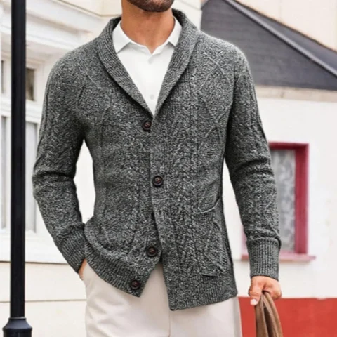 New Men Solid Color Open Cardigan Sweater Casual Single Button Spring Autumn Youth Outerwear Knitwear Hot Sale Of The Season Man