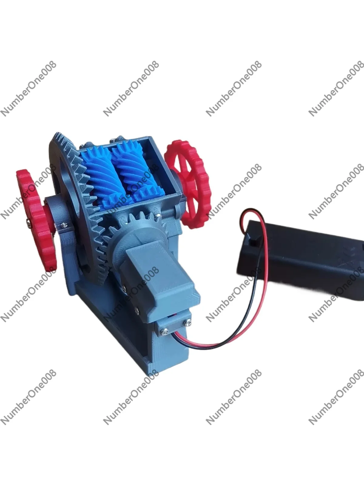 3D Printed Limited Slip Differential Model, Torsen-Style Automotive Mechanical Principle for Car Teaching Display