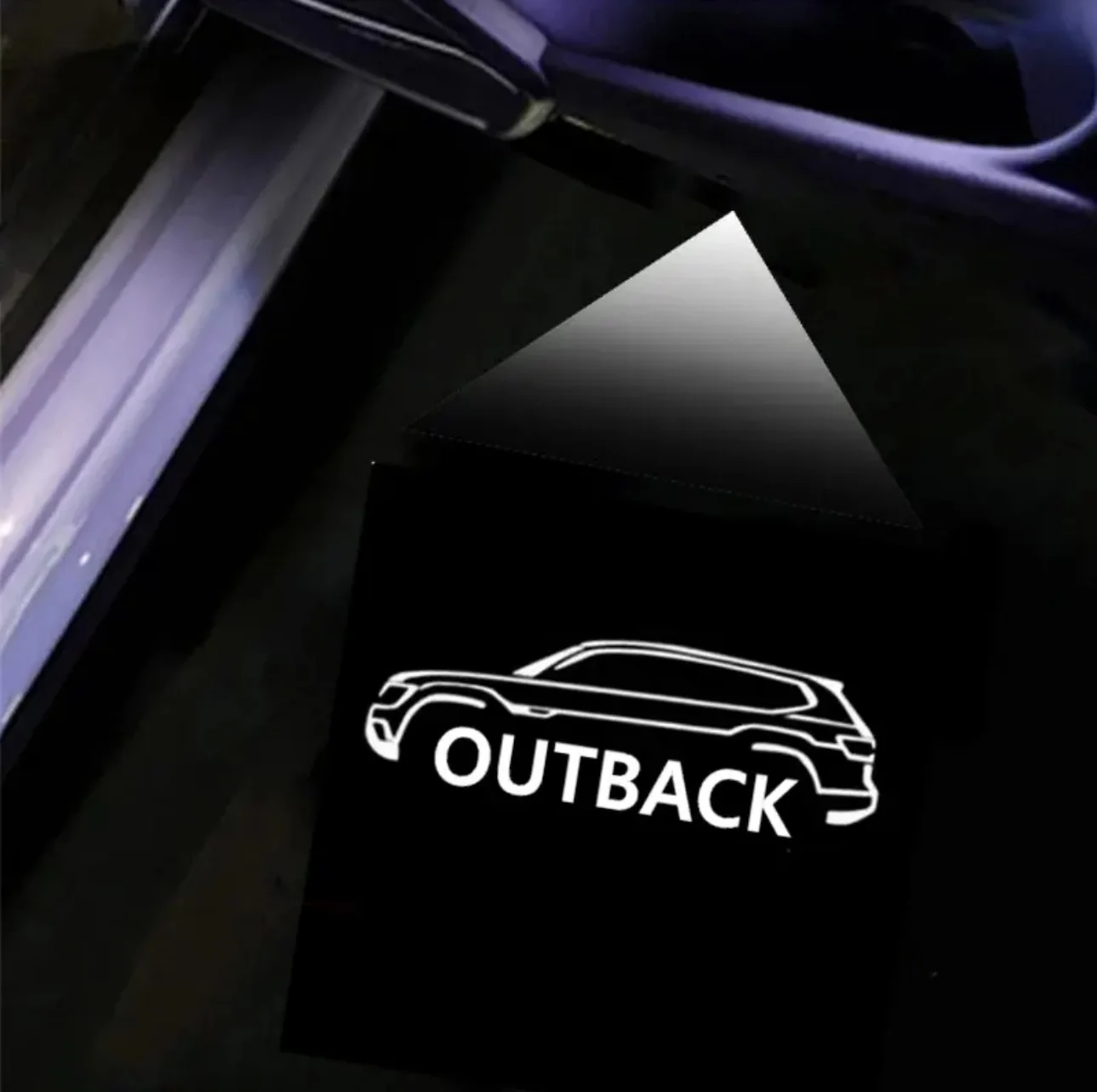 

LED Car Forester Logo Projector Lamp Door Shadow Light Decoration Car Accessoires For Subaru Outback BR BS 2012-2019 2020 2021