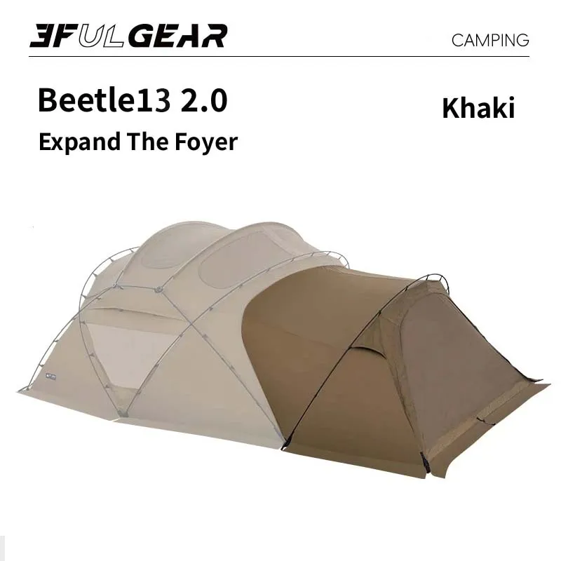 3F UL GEAR Beetle13 2.0 ملحقات خيمة التخييم 70D نايلون مقاوم للماء بولي يوريثان باب كروية نفق خيمة حساب خارجي حساب داخلي