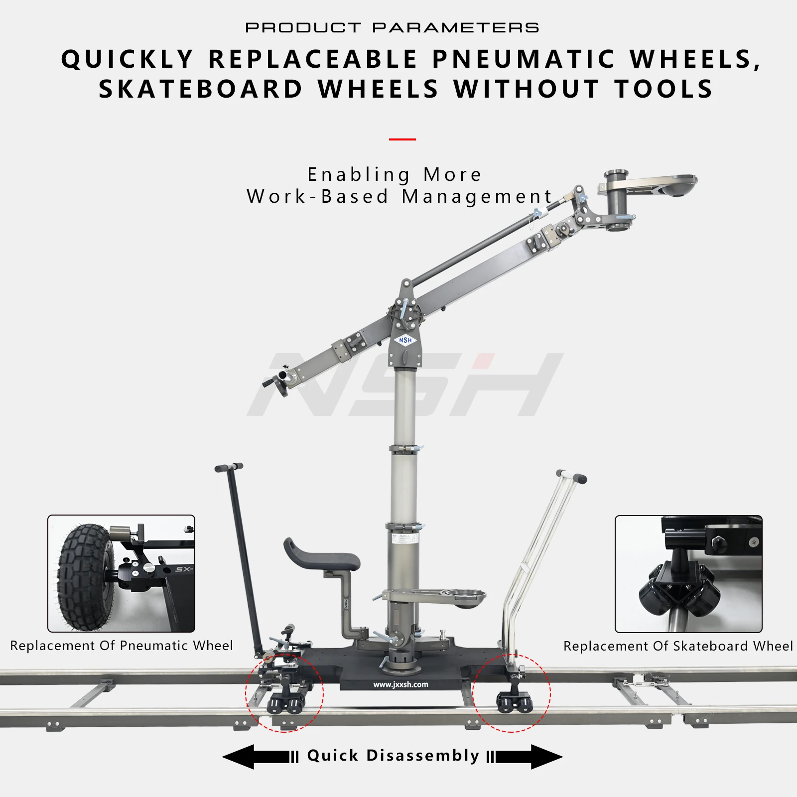 NSH Camera Dolly Hand Truck Trolley Platform To Keep The Camera Moving