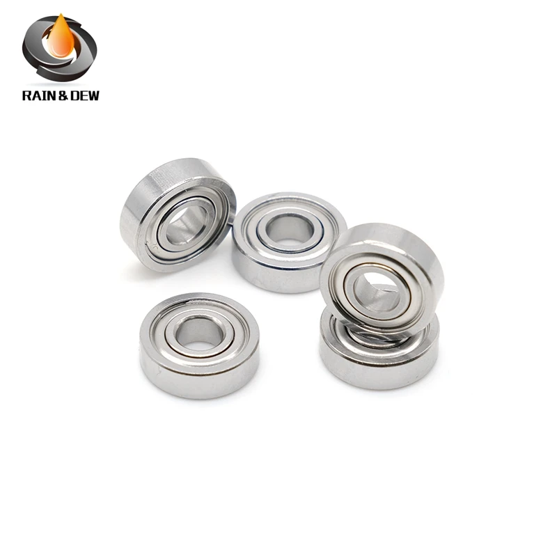 High Quality 10Pcs S 695 ZZ Stainless Steel Ball Bearing 5X13X4mm ABEC-9