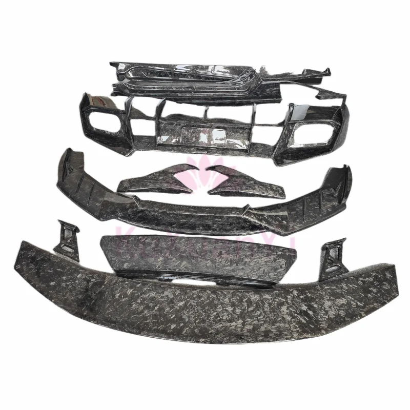 

M Style Forged Carbon Front Lip Rear Spoiler Engine Hood Bodykit for Lambor Huracan Lp610 Body Kit