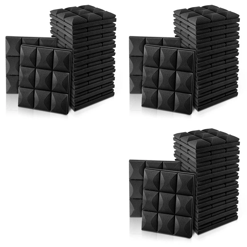 T21C 36Pcs Acoustic Foam Panels, Soundproofing Insulation Foam, 30X30cm, No Adhesive