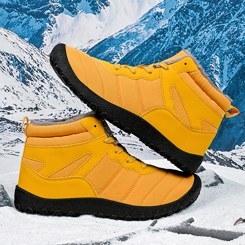 

YRZL Hiking Boots for Men Non Slip Lightweight Warm Trekking Shoes Comfortable Durable Outdoor Hiking Boots Mens Non Slip Shoes