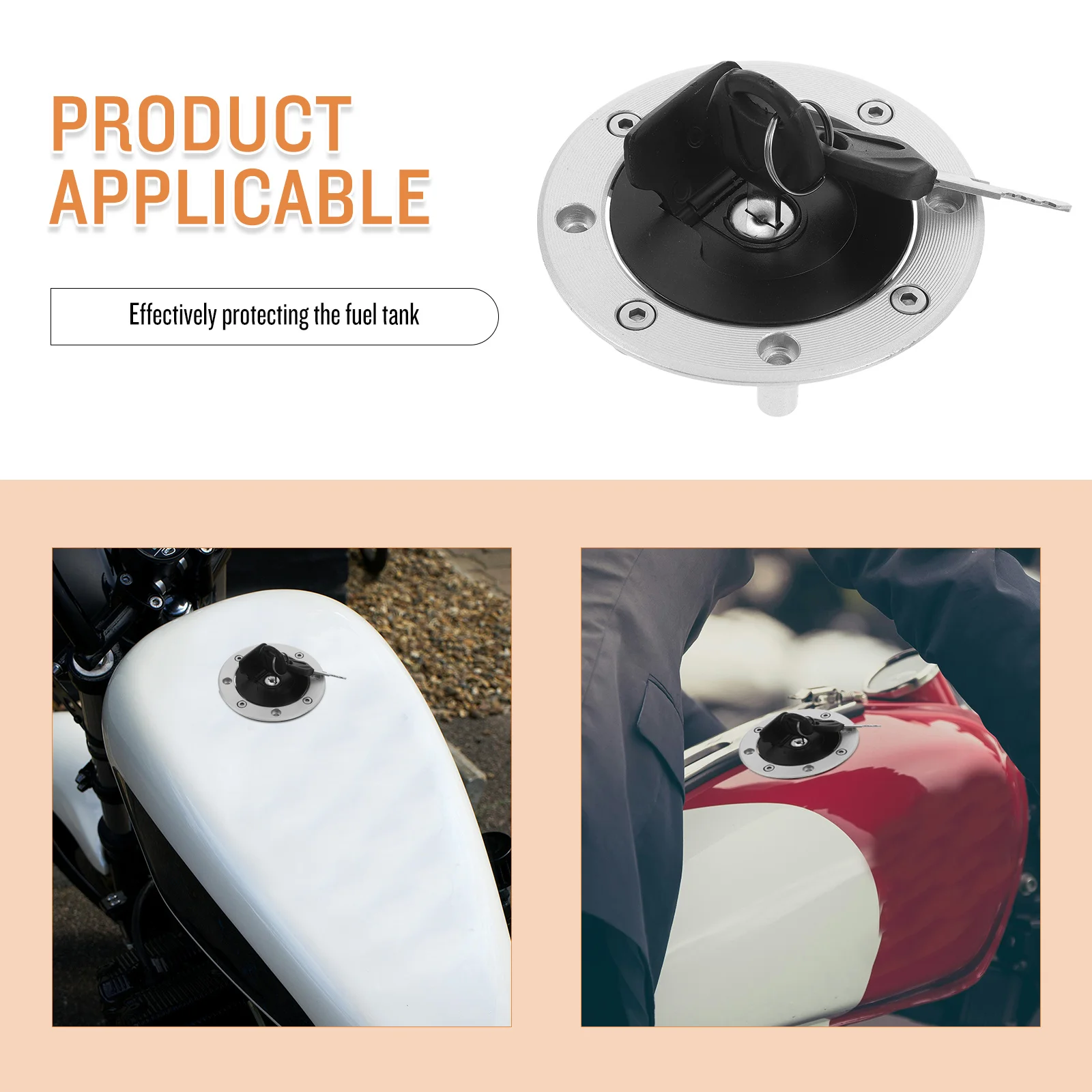 

Fuel Tank Set For Gsxr600 750 1000 Sturdy Gas Cap With Key Car Modified Part Automotive Exterior Component