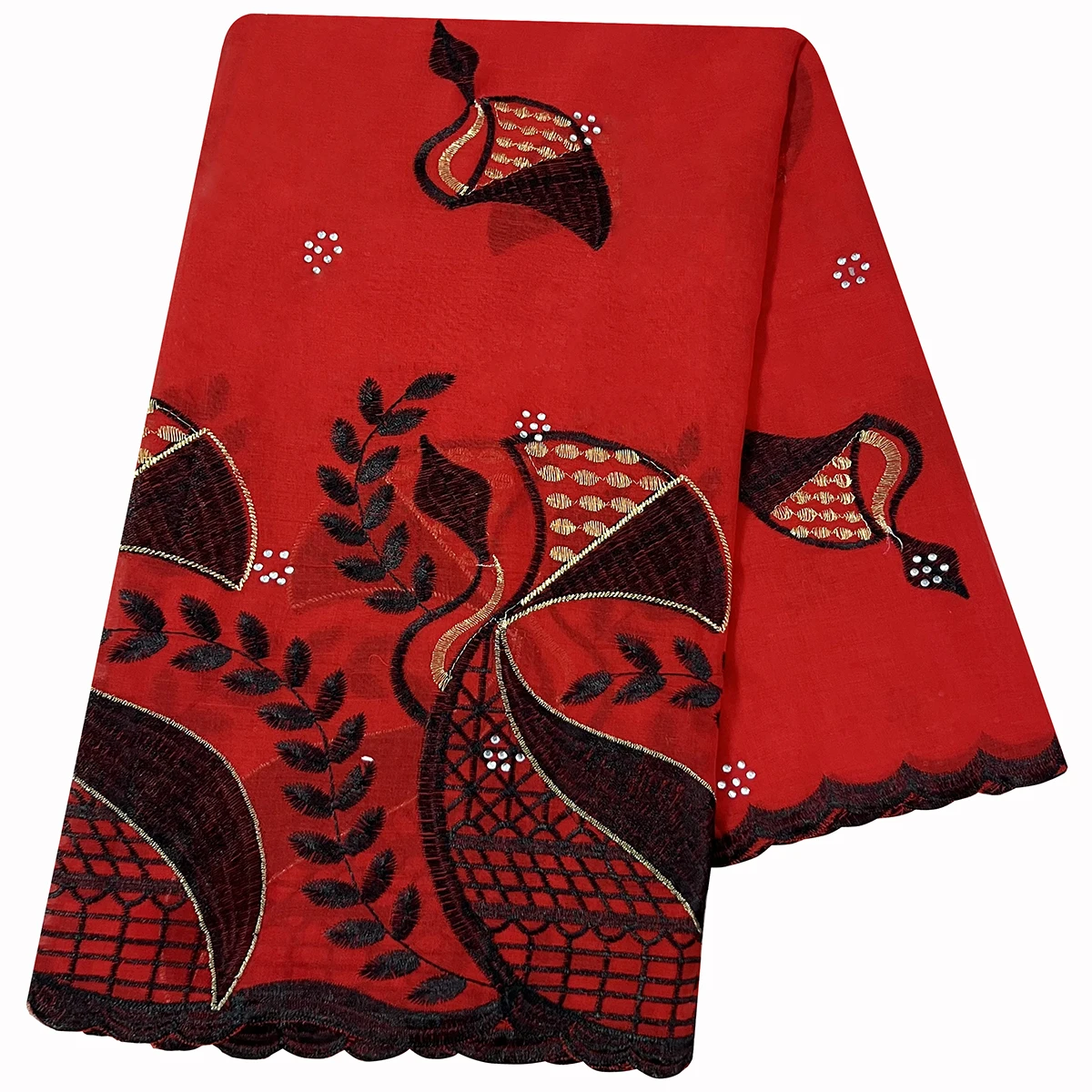 Special Price Limited Time Discount New African Women Scarfs Embrodiery  Cotton With Grenadine  Big Scarf for Shawls Pashmina