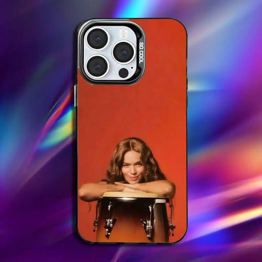 حافظة هاتف K-Karol G Tropicoqueta لهاتف iPhone 16,15,14,13,12,11,Pro,Max,Plus, Mini,XS,SE مضادة للسقوط باللون الأسود غير اللامع #5