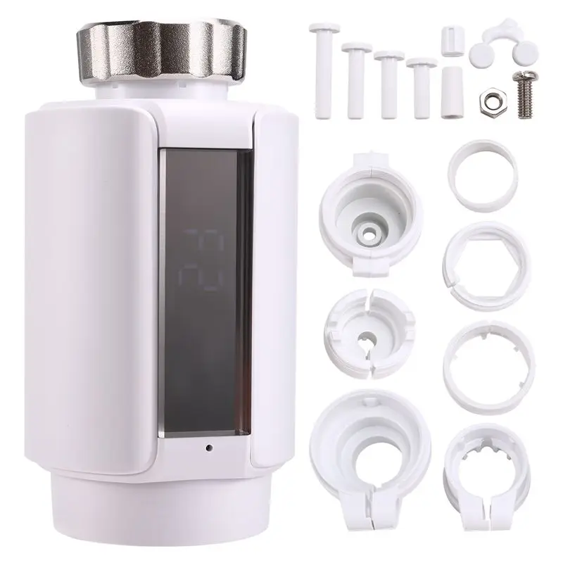 

!【Top Deals】Tuya Zigbee Smart Thermostatic Radiator Valve Automatic Wifi Temperature Control Valve Supports Alexa