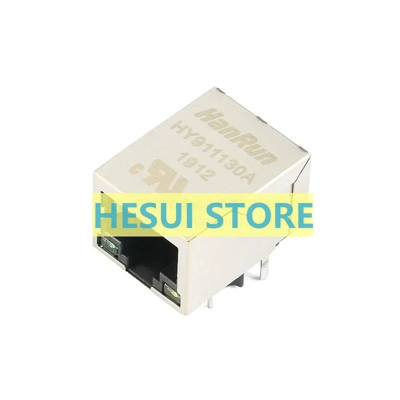HY911130A RJ45 socket 1000Base-T WiFi network connector with LED