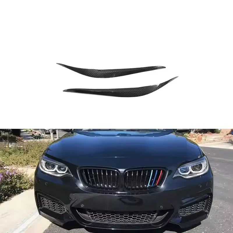 

Carbon fiber headlight eyelid trim for BMW F22 F23 F87 M2 2014-2018