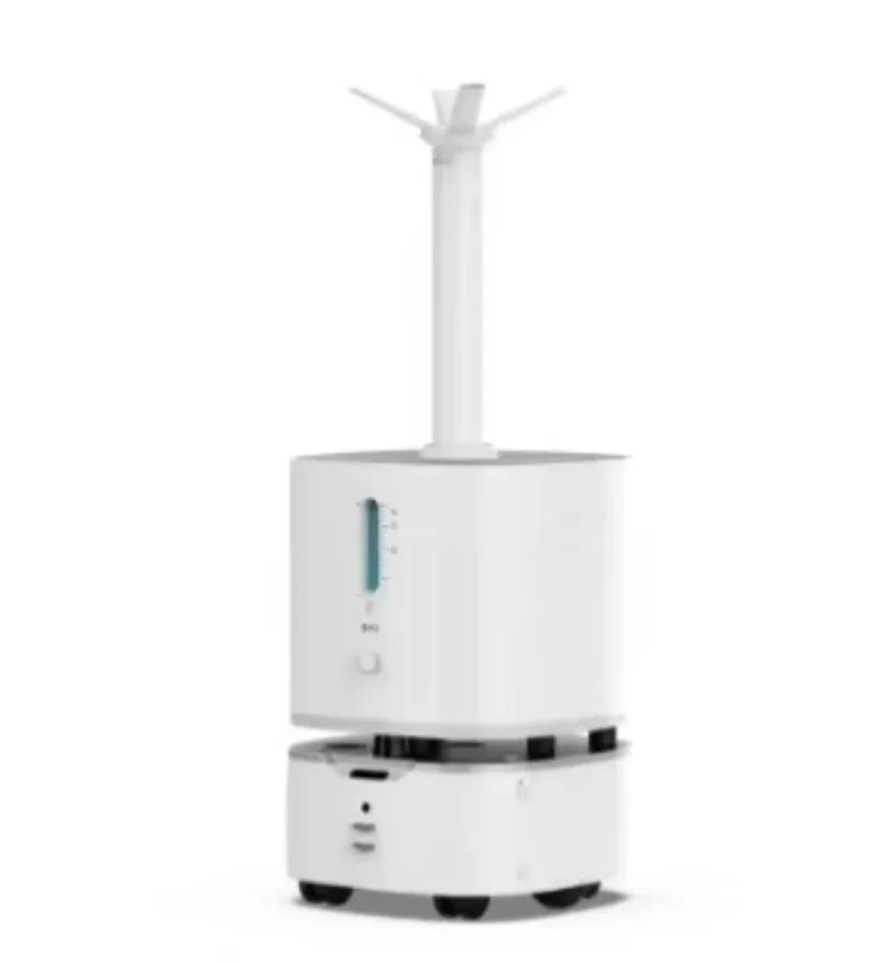 Intelligent Portable Spray Vacuum Robot Ultra Dry Atomization Pulsed Light Navigation Disinfection Commercial Warehouse Custom