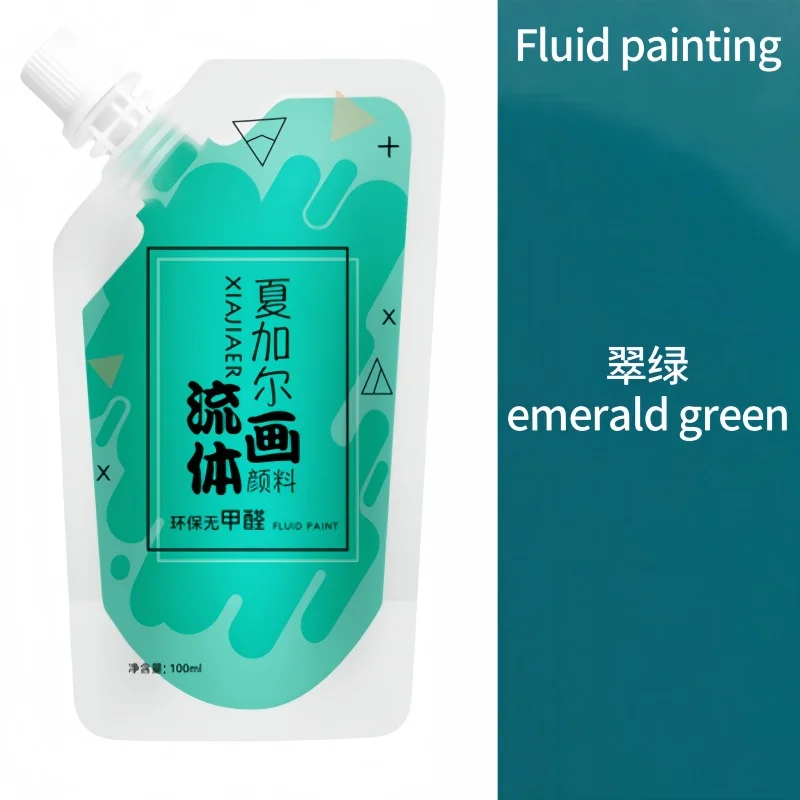 100 ml/multi-color xiajiaer vloeibare verf acrylverf zak gewelddadige beer DIY decoratieve schilderkunst vloeibare vloeibare kleurstof