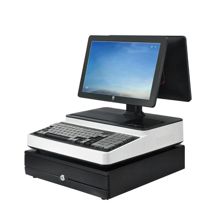 

15.6" Dual-Screen All-in-One POS Cash Register for Mall, Supermarket & F&B