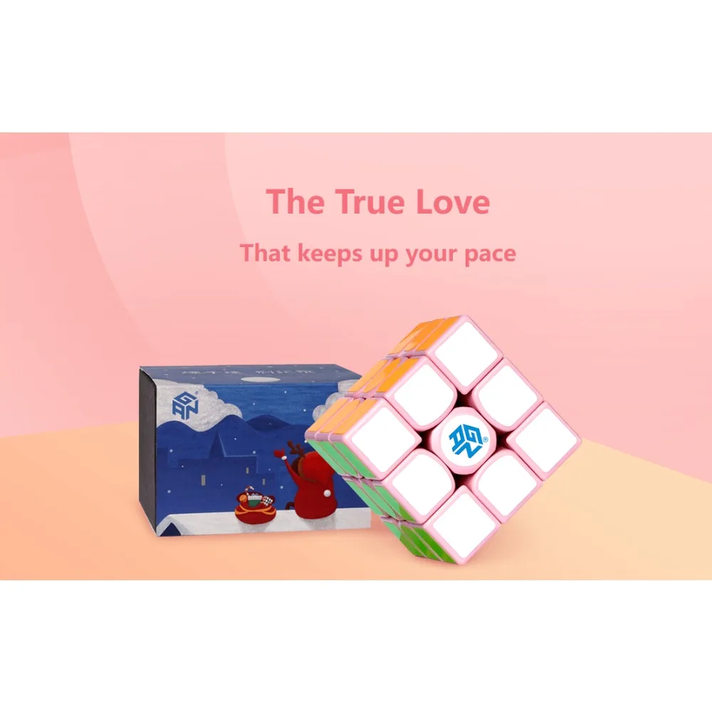 مكعب GAN Love وردي محدود الإصدار ، ألعاب سحرية مغناطيسية للأطفال ، GAN356 Air ، OUT ، 3x3x3 #3