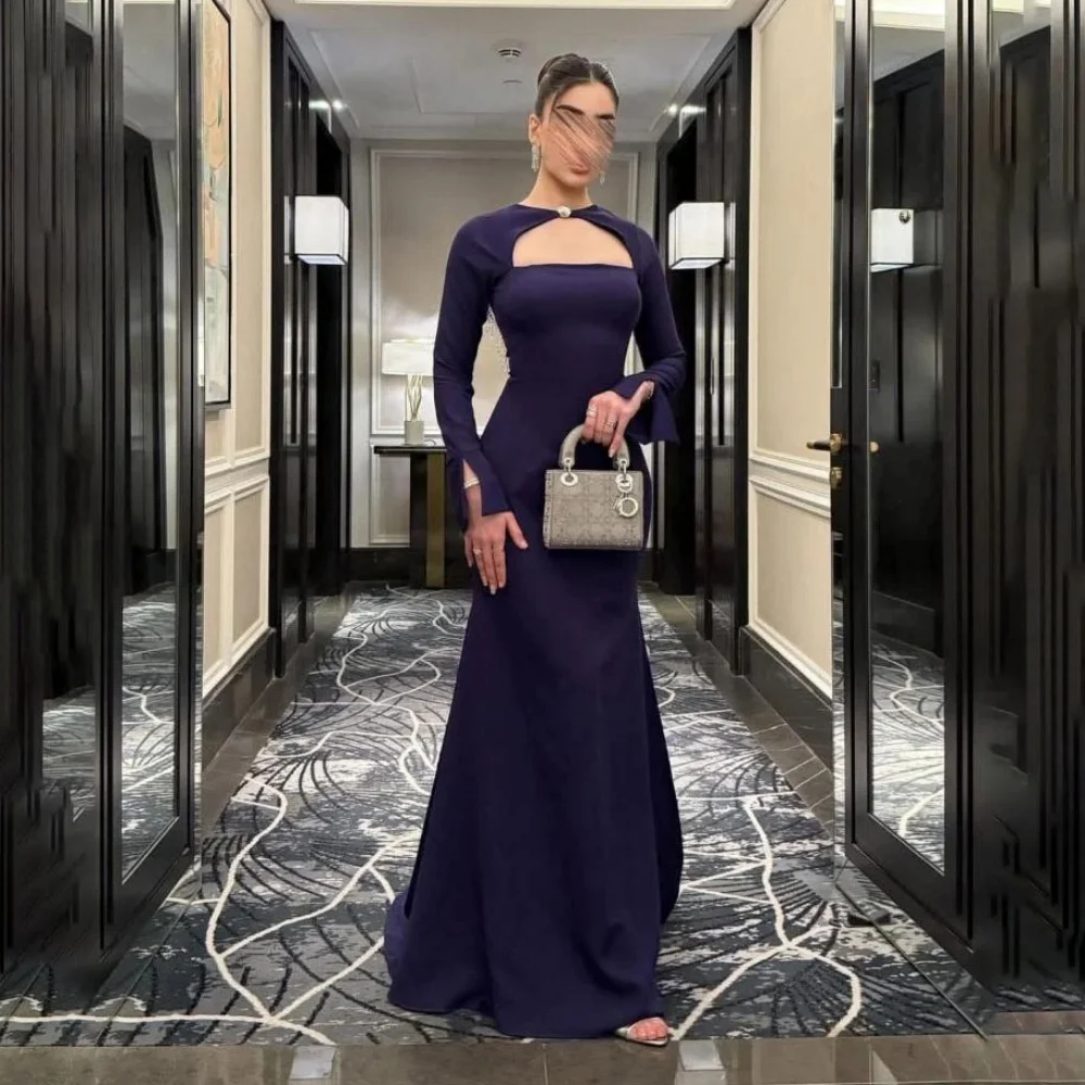 

Изысканное женское платье для выпускного вечера с бисером по индивидуальному заказу, очаровательное вечернее платье русалки с квадратным вырезом, элегантное женское вечернее платье с открытой спиной