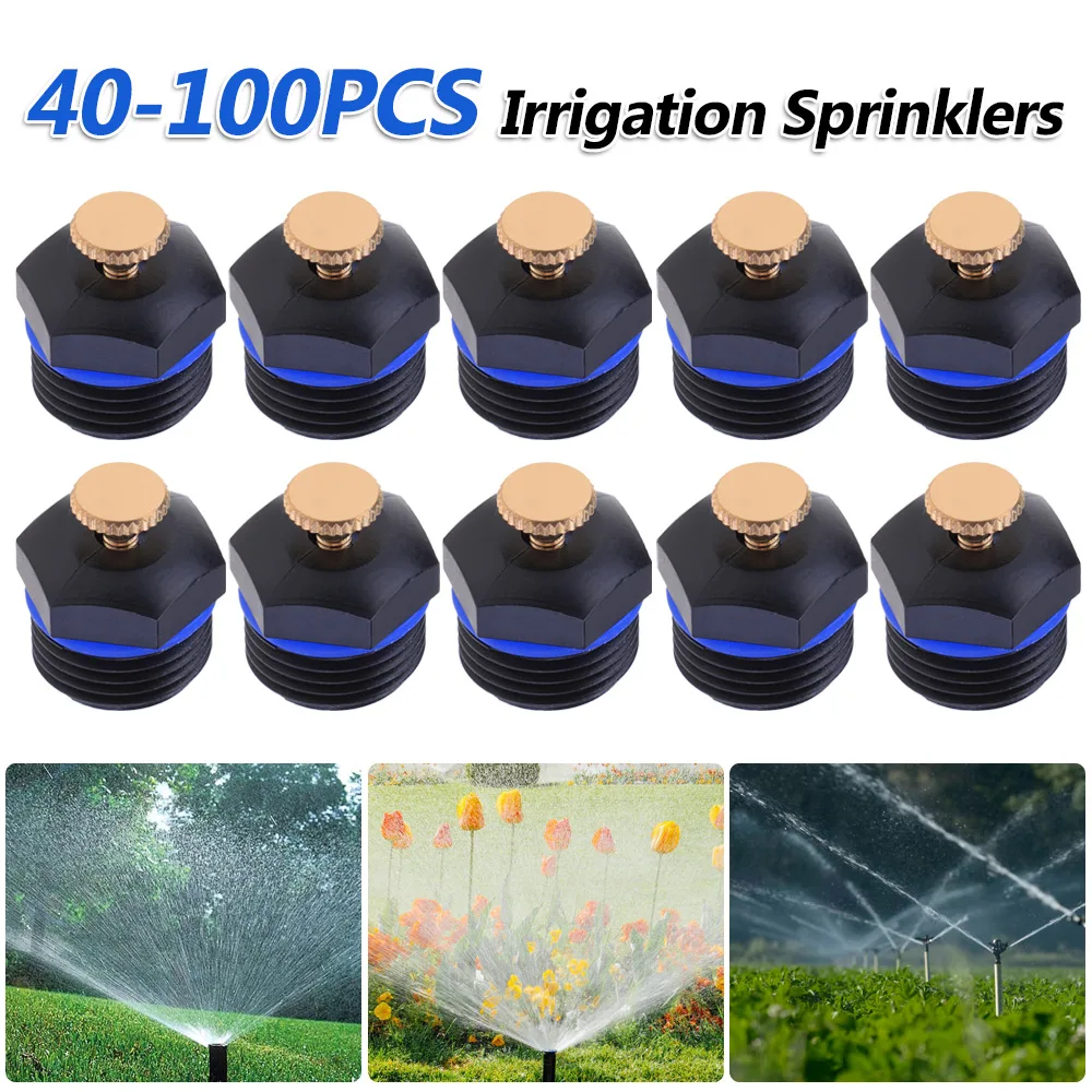 40-100PCS 1/2'' Mini Spraying Drip Head Adjustable Micro Drip Sprinklers Agricultural Plastic Save Water Irrigation Sprinklers