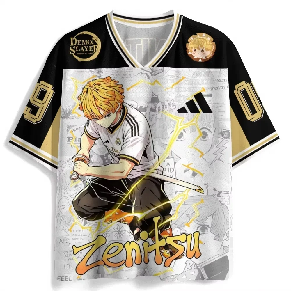 2026 Summer Demon Slayer Retro Cosplay T-shirt Men's Oversized 3D Printed Short-sleeved Family Unisex Children's Sports Shirt
