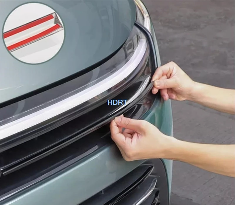 Car Style Front Face Bumper Racing Grills Trim For Aito M7 Seres 7 Plus 2024 + Protector Decoration Accessories Exterior Sticker