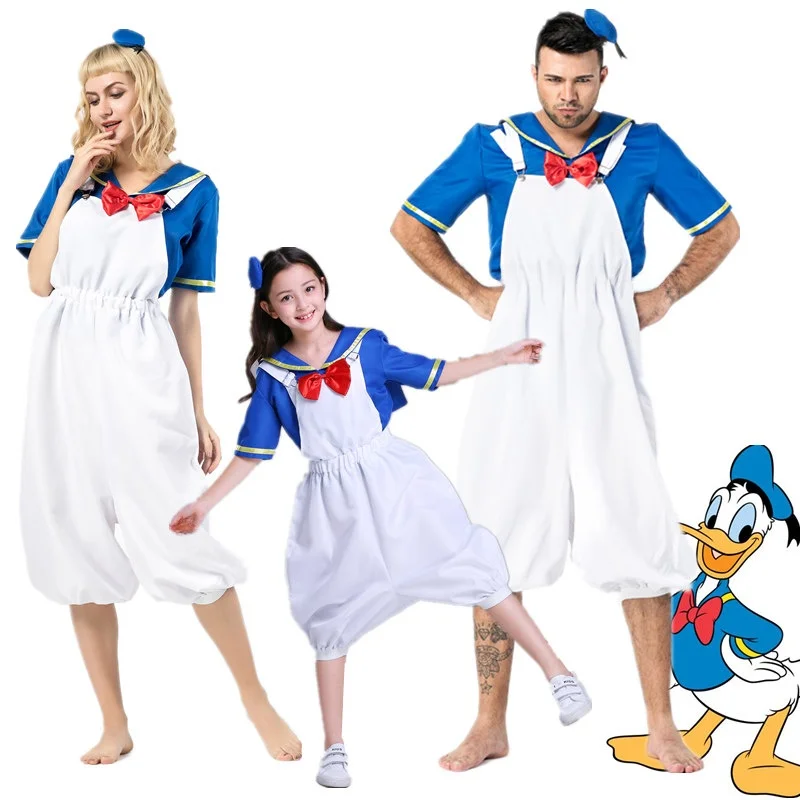 도널드 두 코스프레 로우린 의상 테마 공연 댄스 의상 부모 자녀 만화 의상 전통 중국 축제