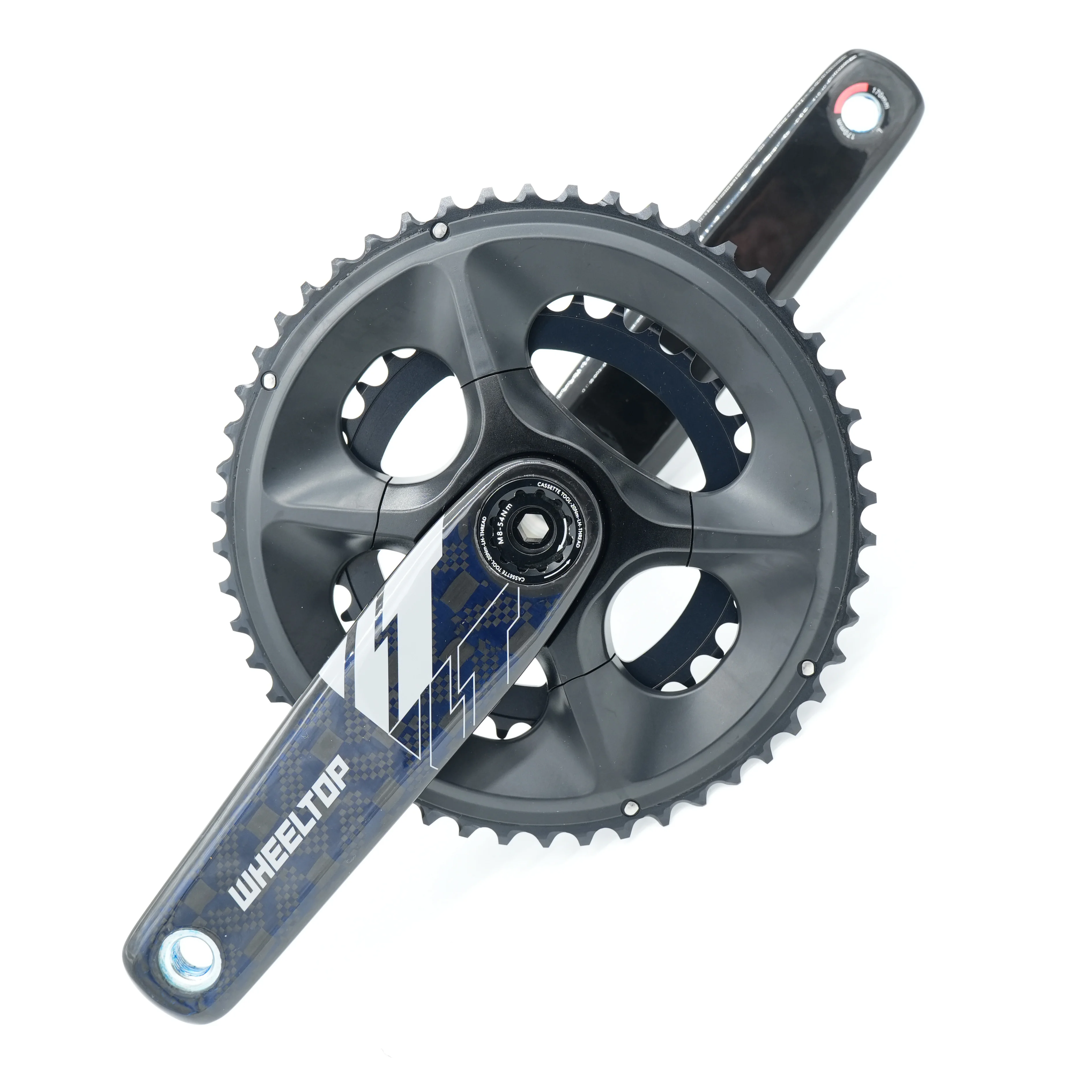 

WheelTop Full Carbon Fiber Crankset 50/34T 52/36T BCD110mm 10/11/12S Direct Mounted Crankset For MTB Road Bike Crank Set