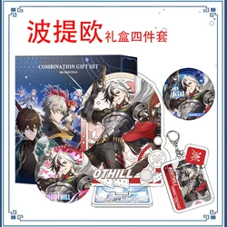 Anime Boothill Honkai: Star Rail Acrylic Stand Model Figure Desk Display Toys Pendant Keychain Clothes Button Brooch Badge Pins