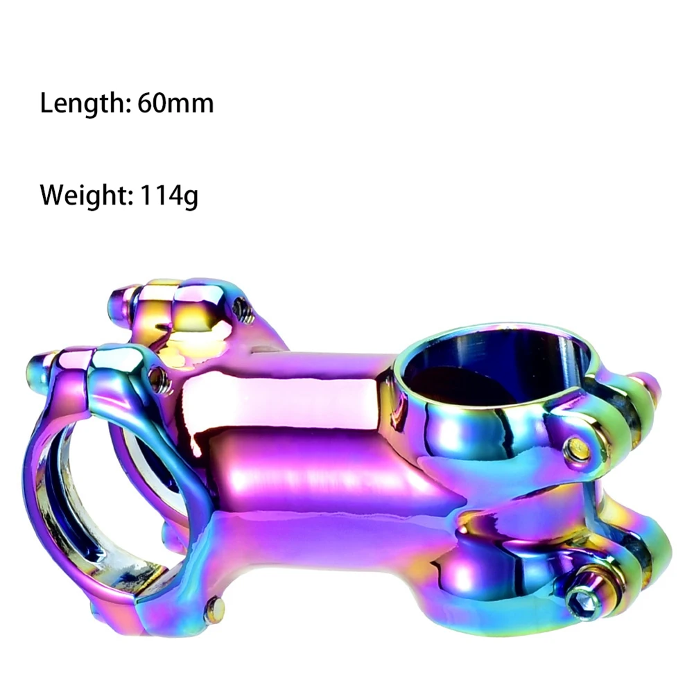 جودة الجبلية الملونة الجذعية الطريق الجبلية دراجة الجذعية 7 درجة Steerer 31.8 مللي متر دراجة المقود قوس قزح الجذعية #2