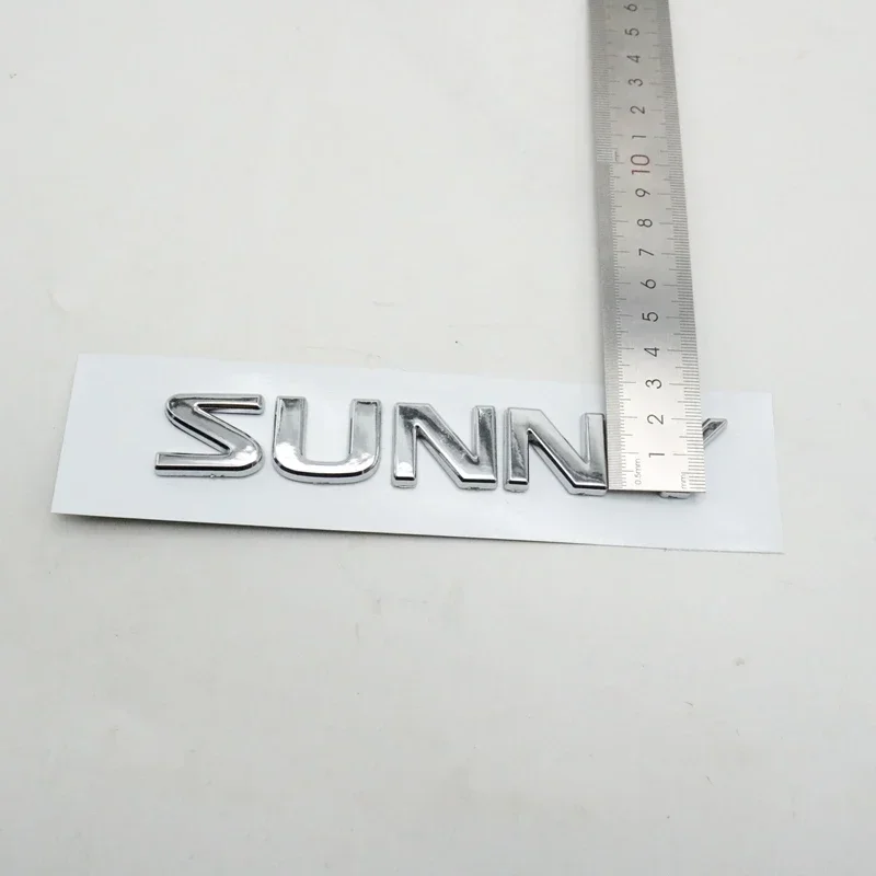 Car Tail Boot Letter Logo Styling Rear Trunk Decals Emblem Badge Sticker For Sunny B15