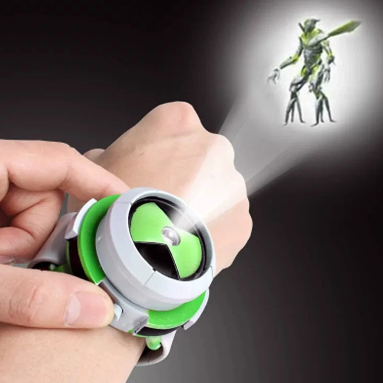 Reloj de proyección Earth Defender BEN 10, relojes de juguete para niños, transformador de reloj de moda, modelo de figuras de Anime, reloj de proyección de juguete # Color