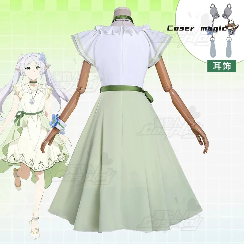 Frieren Cosplay Costume Anime Frieren: Beyond Journey's End  Uniform Halloween Party for Women Men Carnival Props