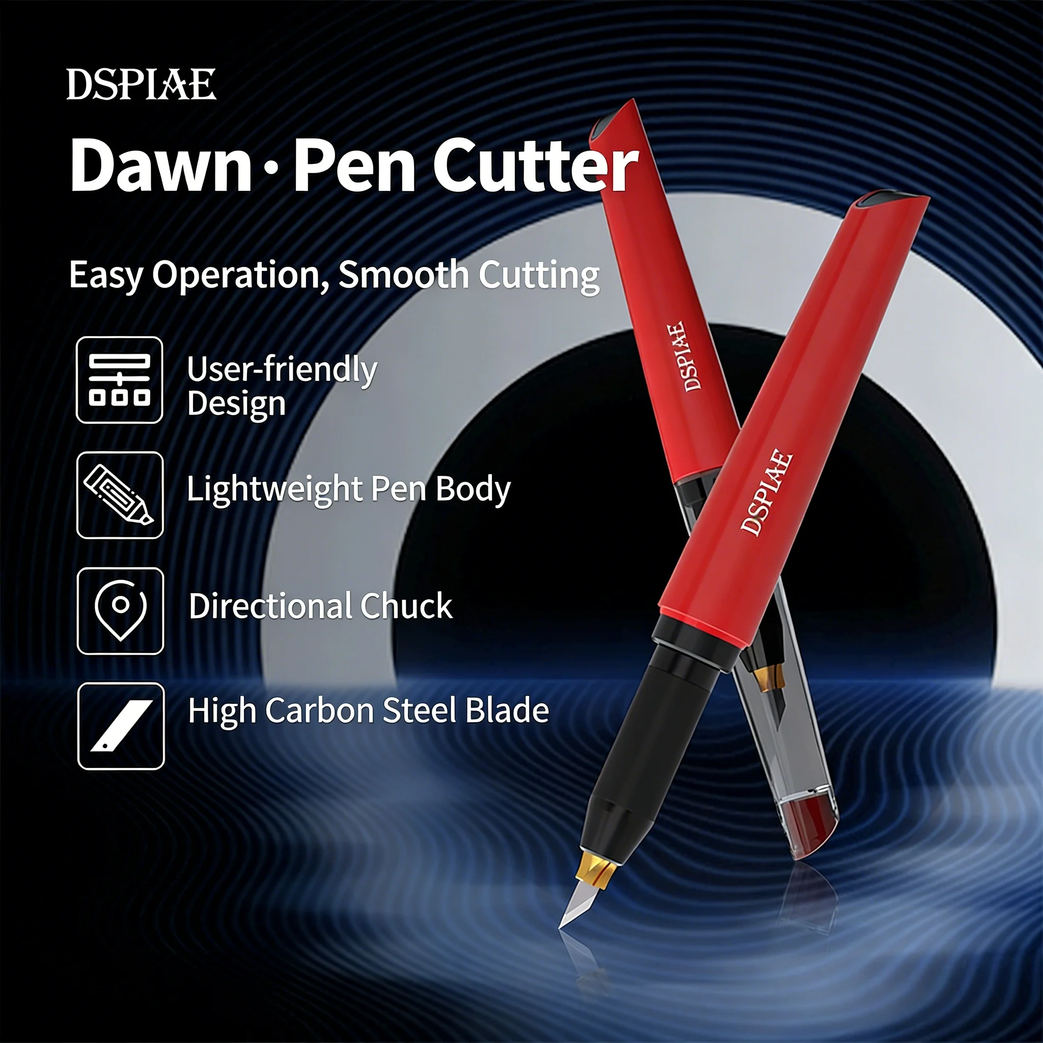 

DSPIAE Dawn Pen Knife PT-DK Gundam Hand-made Assembled Utility Knife Carving Knife Nozzle Narrow Mouth Cutting Knife