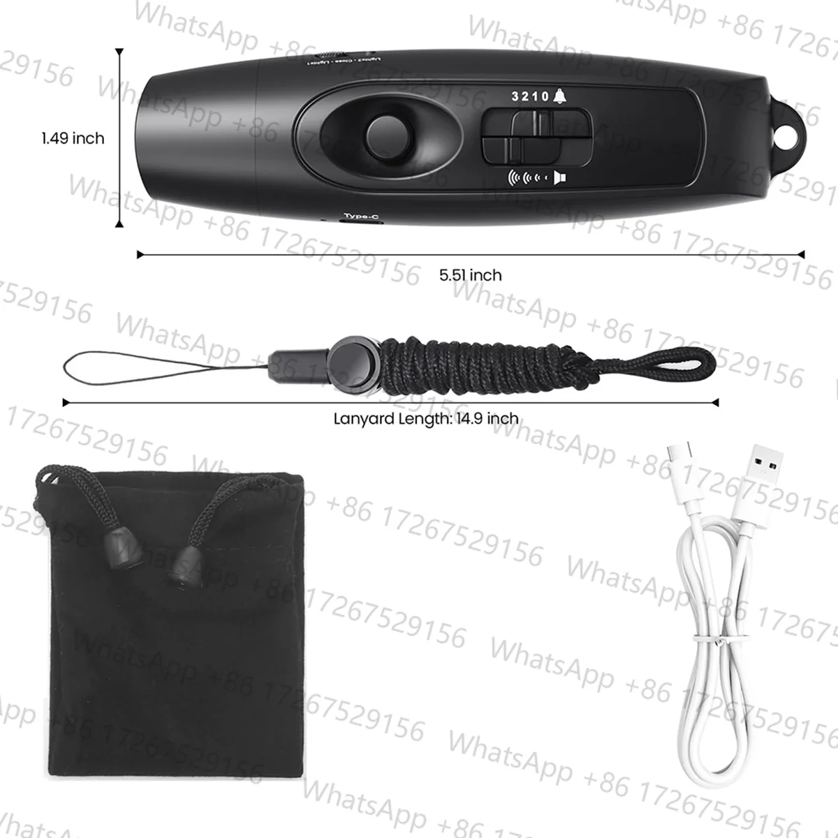 Trendy! Electronic Whistle with USB Charging, Emergency Whistle for Referee Coaches Teacher, for Outdoor Sport Game Camping