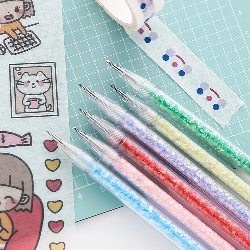 

Creative Pen Type Art Utility Knife Express Box Knife Paper Cutter Craft Cutting Tool DIY Hand Account Sticker Tape Seal Graving