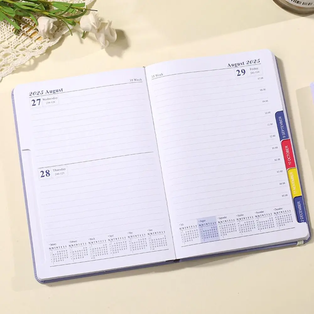 English 2025 Schedule Planner Notepad 2025 12 Months 365 Days Notepad Taking Notes Diary Notepad A5 Agenda Notebook School