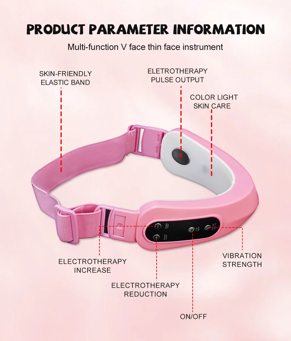 フェイスリフトデバイス,マイクロカレント振動マッサージャー,v字型,ledフォトンセラピー,ダブルチンリムーバー,フェイスリミング