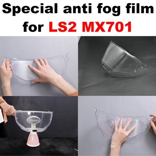 Para LS2 MX701 película antiniebla especial visera de repuesto Original EXPLORER casco de Rally escudo Motocross todoterreno Moto Casco Accesorios